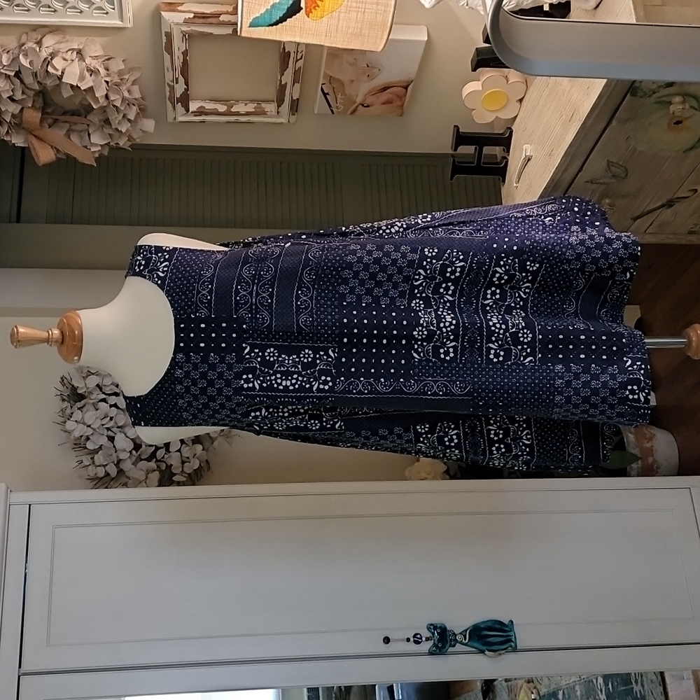 Cynthia Rowley Linen Swing Dress, Size XL NWT